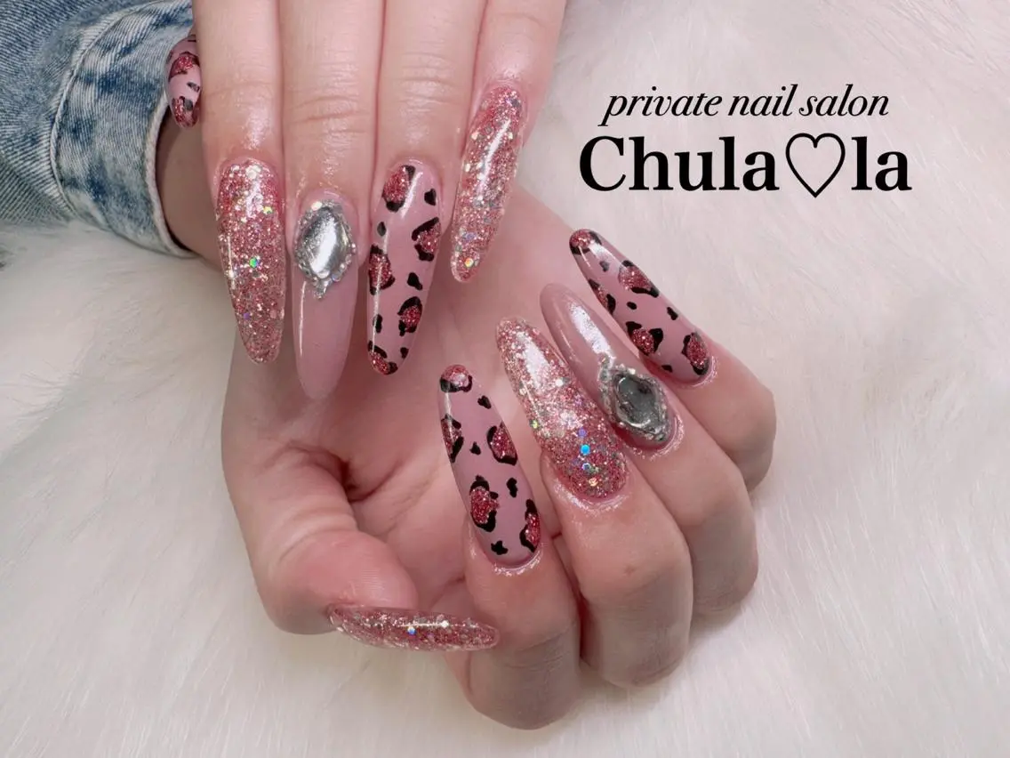 ネイル ロングネイル ハンドネイル Chula♡la 豊見城市高安のネイルデザイン