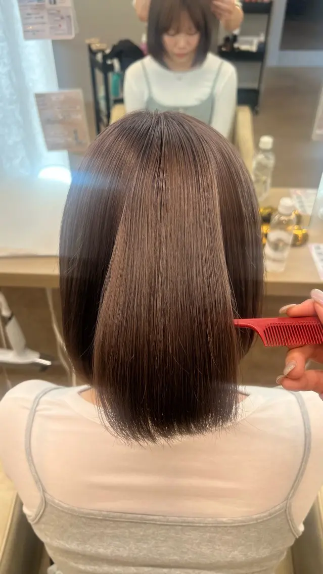 ショート ヘアカラー 山下 稚葉 艶髪/透明感カラーのヘアスタイル