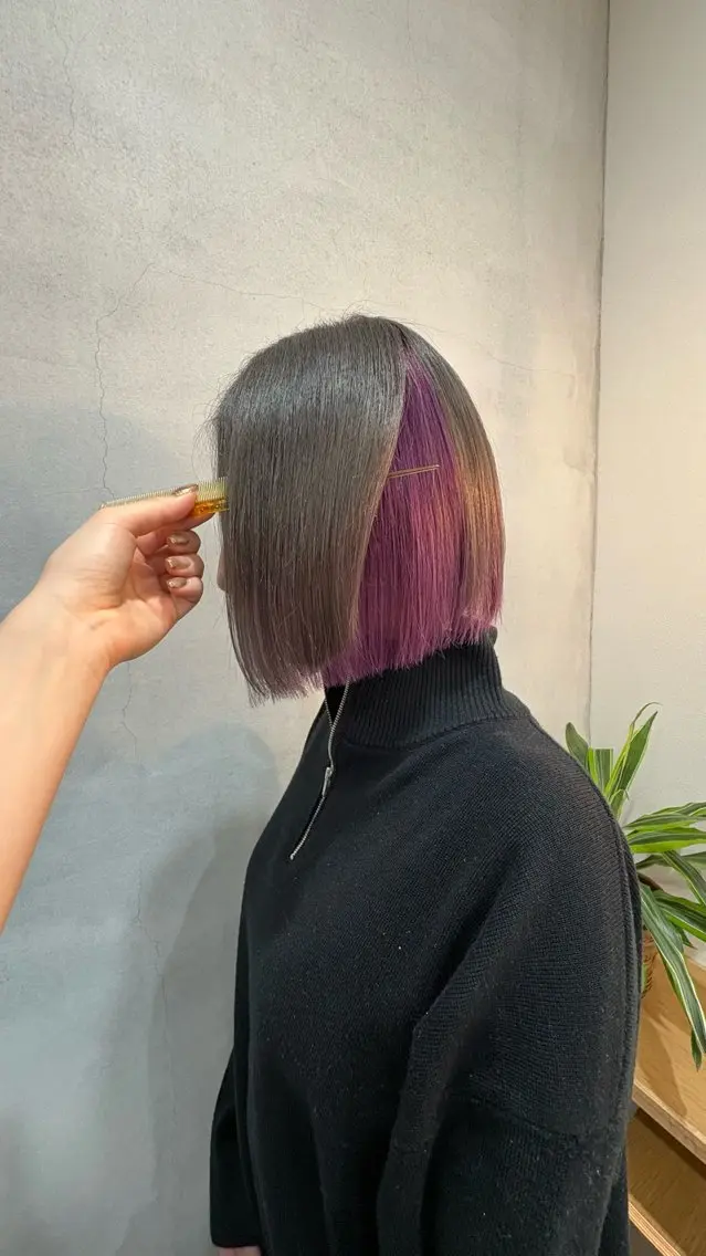ショート カラー ルプラボウ  藤原 千紗のヘアスタイル