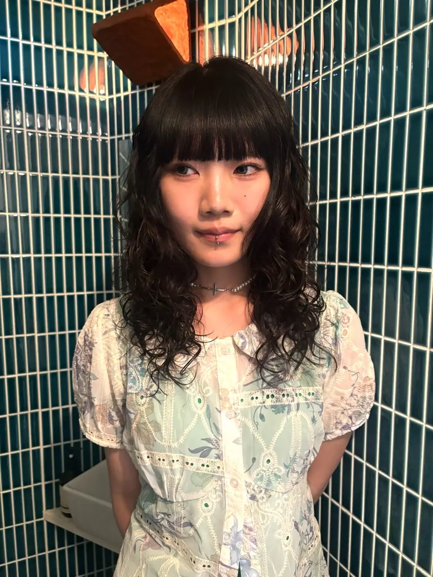 パーマ パーマ 【kii】ブリーチ カラー/ホノカのヘアスタイル