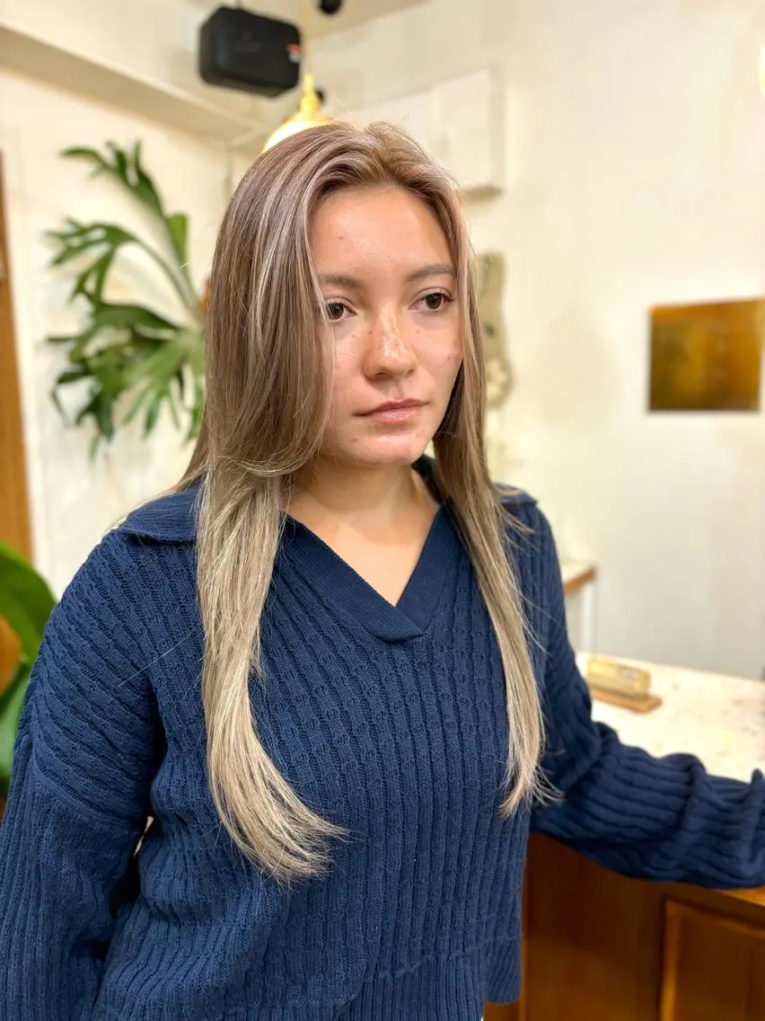 ロング カラー バレイヤージュ ブリーチ ハイライトカラー ハイトーンカラー ハイライト カット ヘアカラー トリートメント ayano🫧 《CIEN》のヘアスタイル