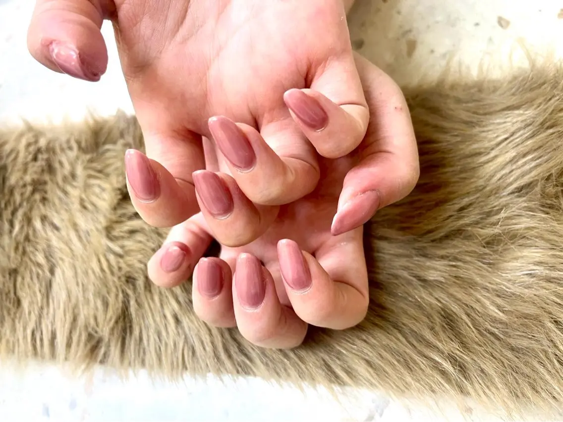 (オフ無し)シンプルネイルの写真