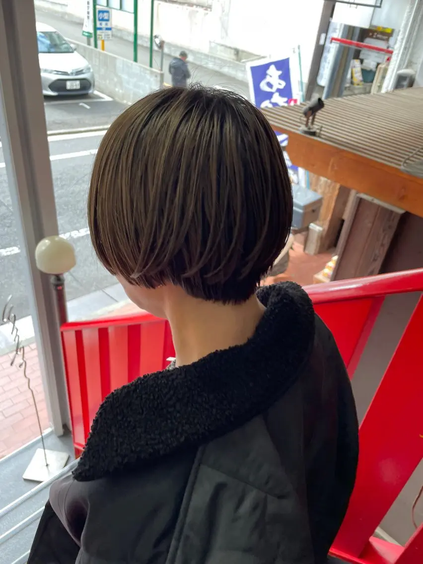 ショート ショートヘア カット ヘアカラー トリートメント ayane⭐️ボブ・ ショート・パーマのヘアスタイル