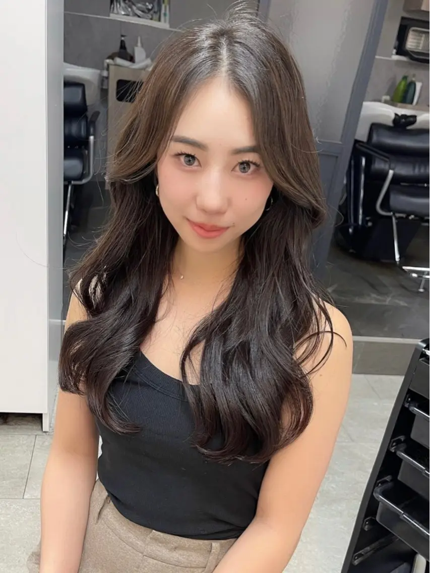 ロング 韓国風レイヤー ショート/犬塚 優介のヘアスタイル