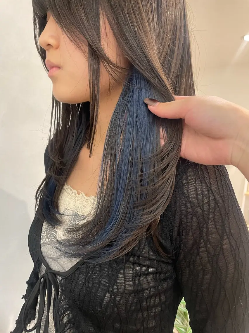 ロング カラー ヘアアレンジ ヘアカラー 🎀レイヤー 透明感 カラーyuuri🎀のヘアスタイル