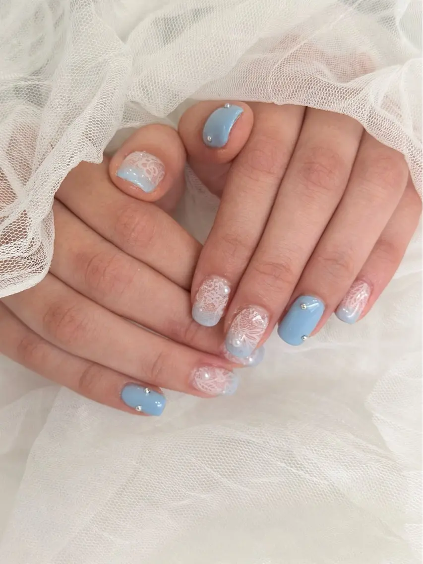 ネイル レース ハンドネイル anlubon /みわのネイルデザイン