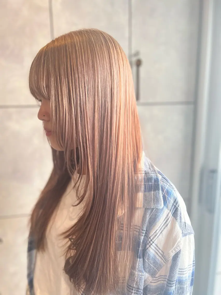 セミロング カラー ヘアアレンジ ヘアカラー トリートメント ヘアセット 🌈インナーカラー ‘ショウマ’🌈のヘアスタイル