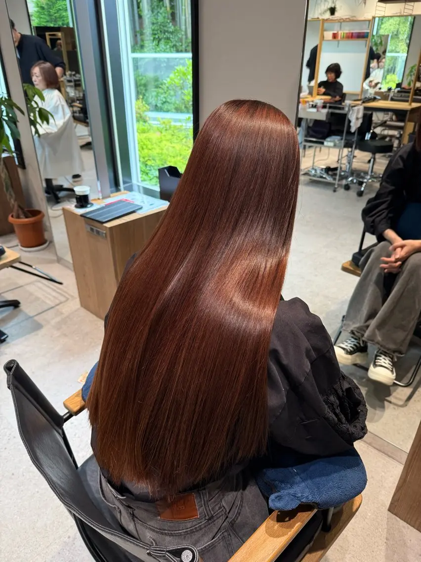 カット+プレミアム髪質改善水素カラー+トリートメントの写真