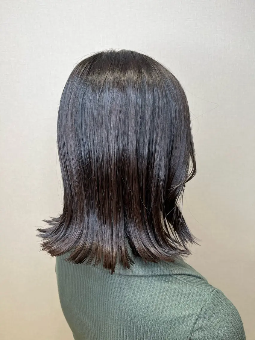 ミディアム ナチュラル*艶* 蒲生四丁目*山保美月のヘアスタイル
