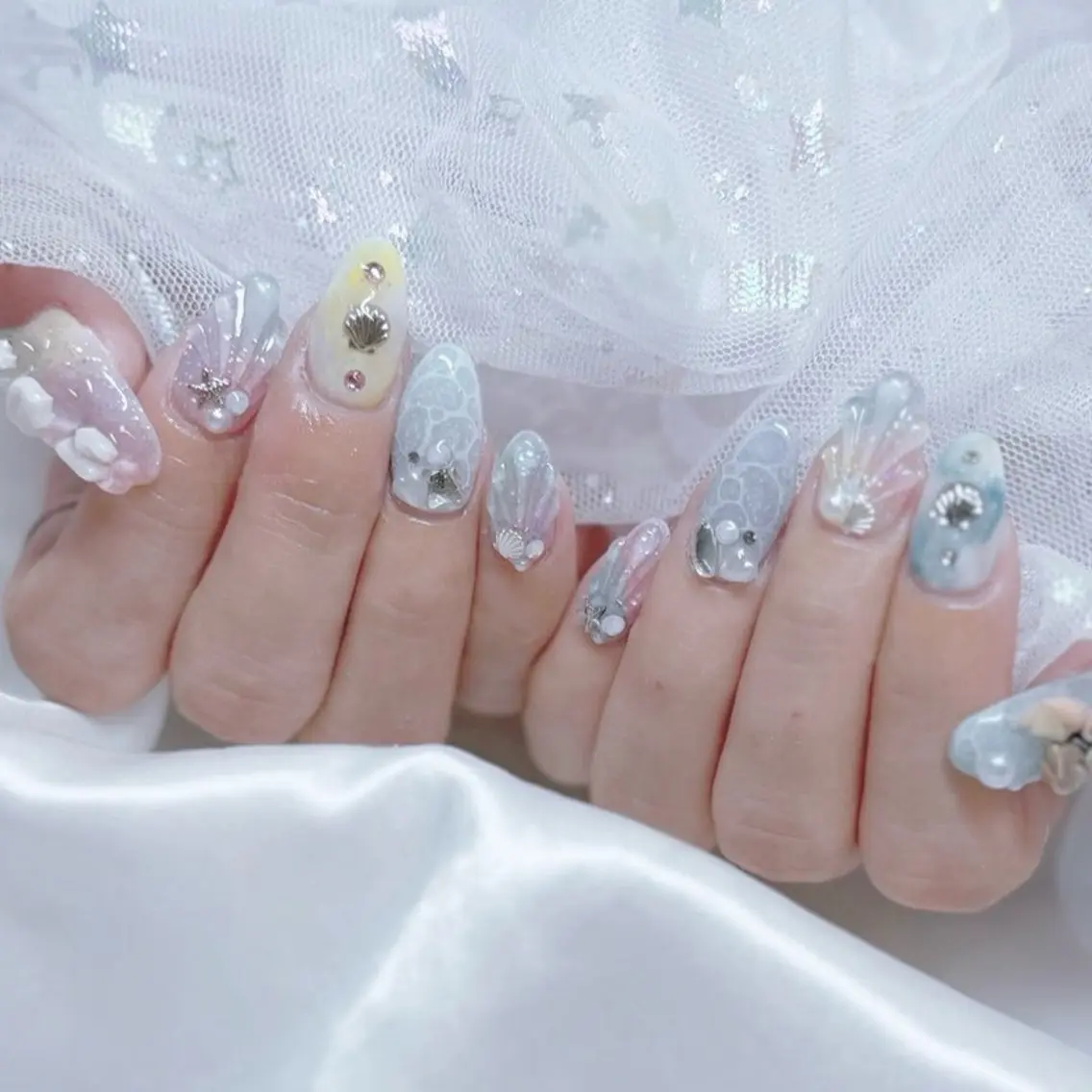 ネイル ジェルネイル グラデーション ハンドネイル Nail lieNのネイルデザイン