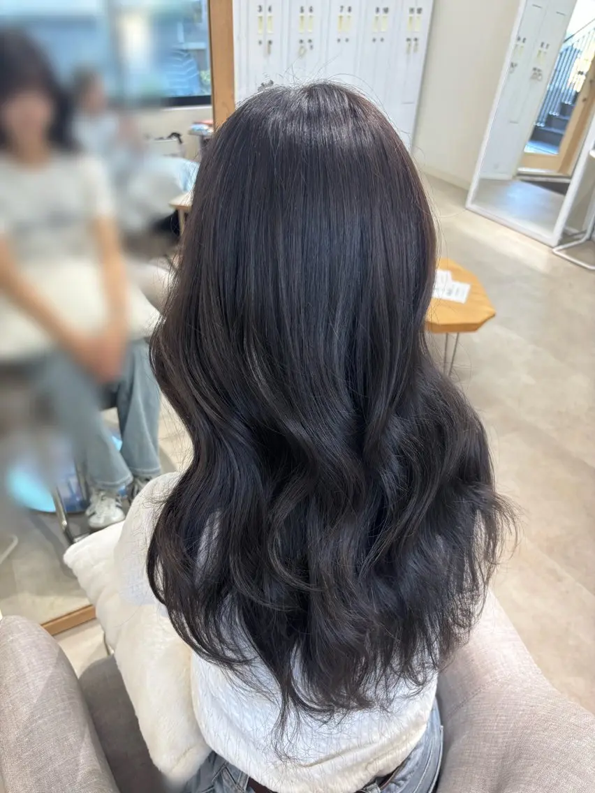 ロング カラー 透明感カラー ヘアカラー かなた /表参道/カラー募集のヘアスタイル