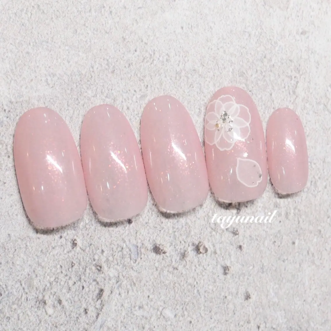 ネイル アートネイル ジェルネイル パラジェル シンプルネイル ハンドネイル ネイルサロン 【たゆnail】のネイルデザイン