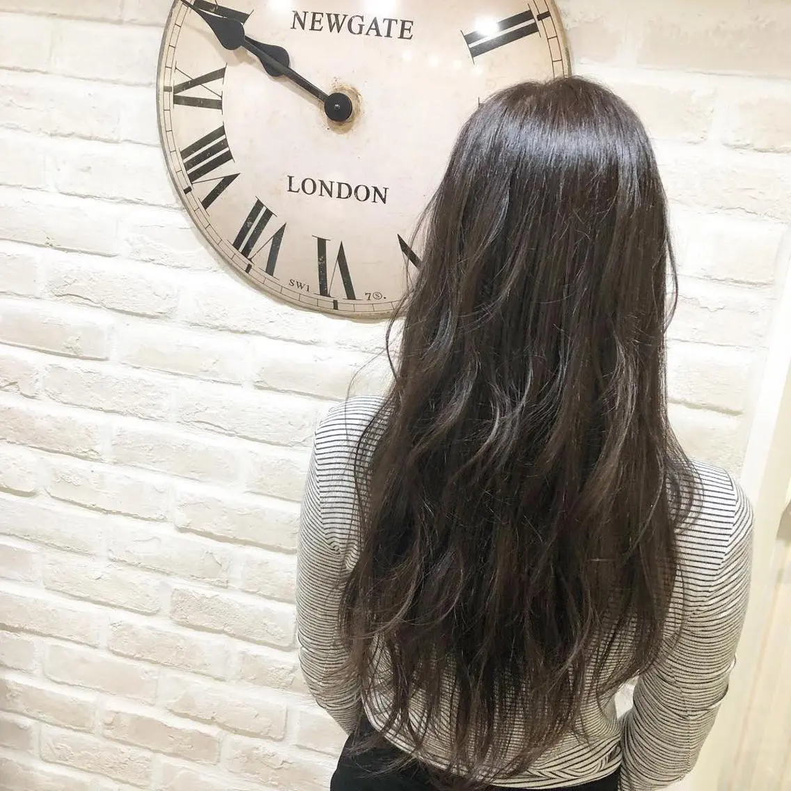 ロング カラー カット ヘアカラー トリートメント ヘアセット Aujua ソムリエ 勝又舞夏のヘアスタイル