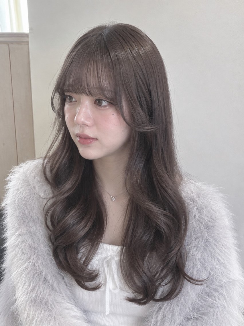 ロング レイヤーカット カット ヘアカラー 棚橋 光海のヘアスタイル