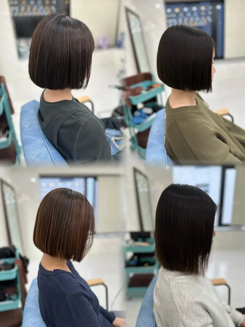 ショート 髪質改善🩵縮毛矯正 代々木/木下のヘアスタイル