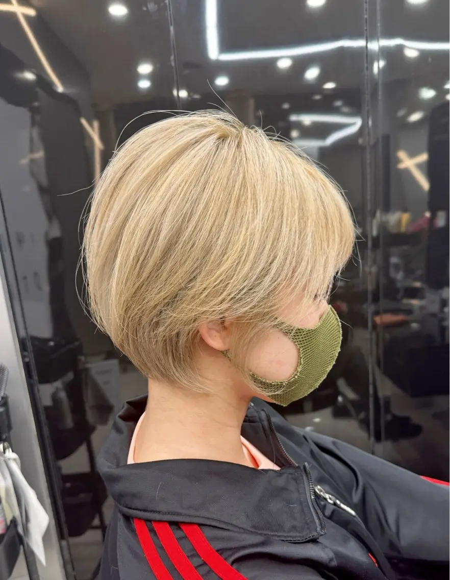 ショート カット ヘアカラー トリートメント 🧡/艶髪/桑原 拓也/ショート/🧡のヘアスタイル