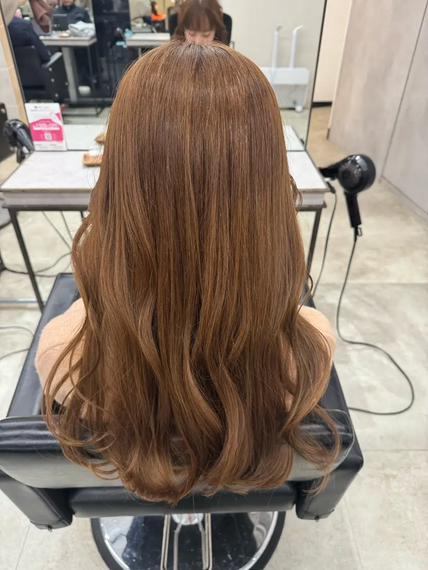 【ブリーチ無しで透明感🌿💖】カット+ブリーチなしダブルカラー✨✨+2ステップトリートメント付♡🍂の写真
