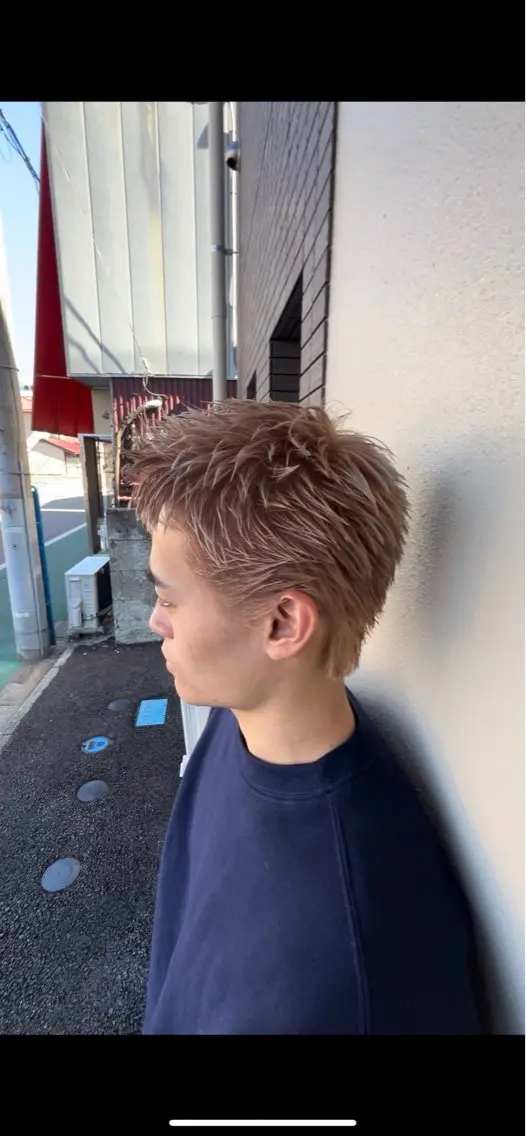 カラー メンズ 山田 誠也のヘアスタイル