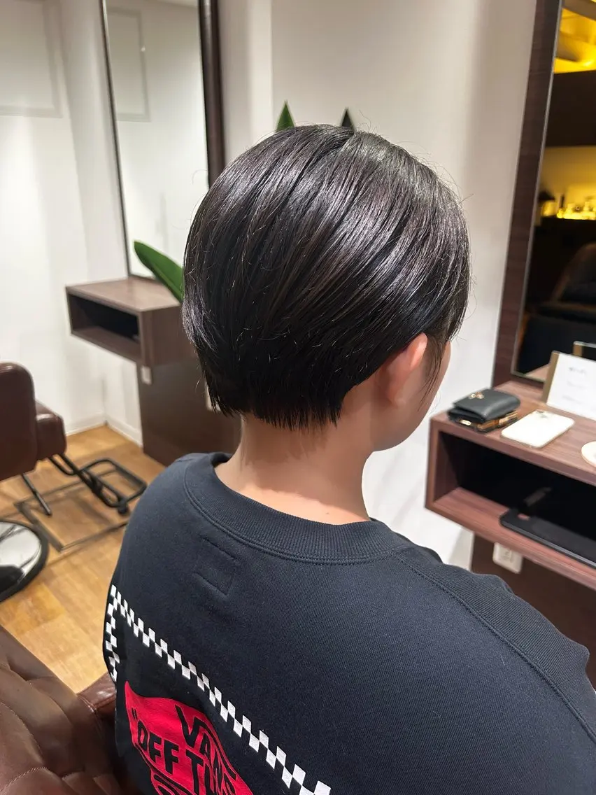 ショート ボブ ショートヘア 縮毛矯正 /伊藤はるかのヘアスタイル