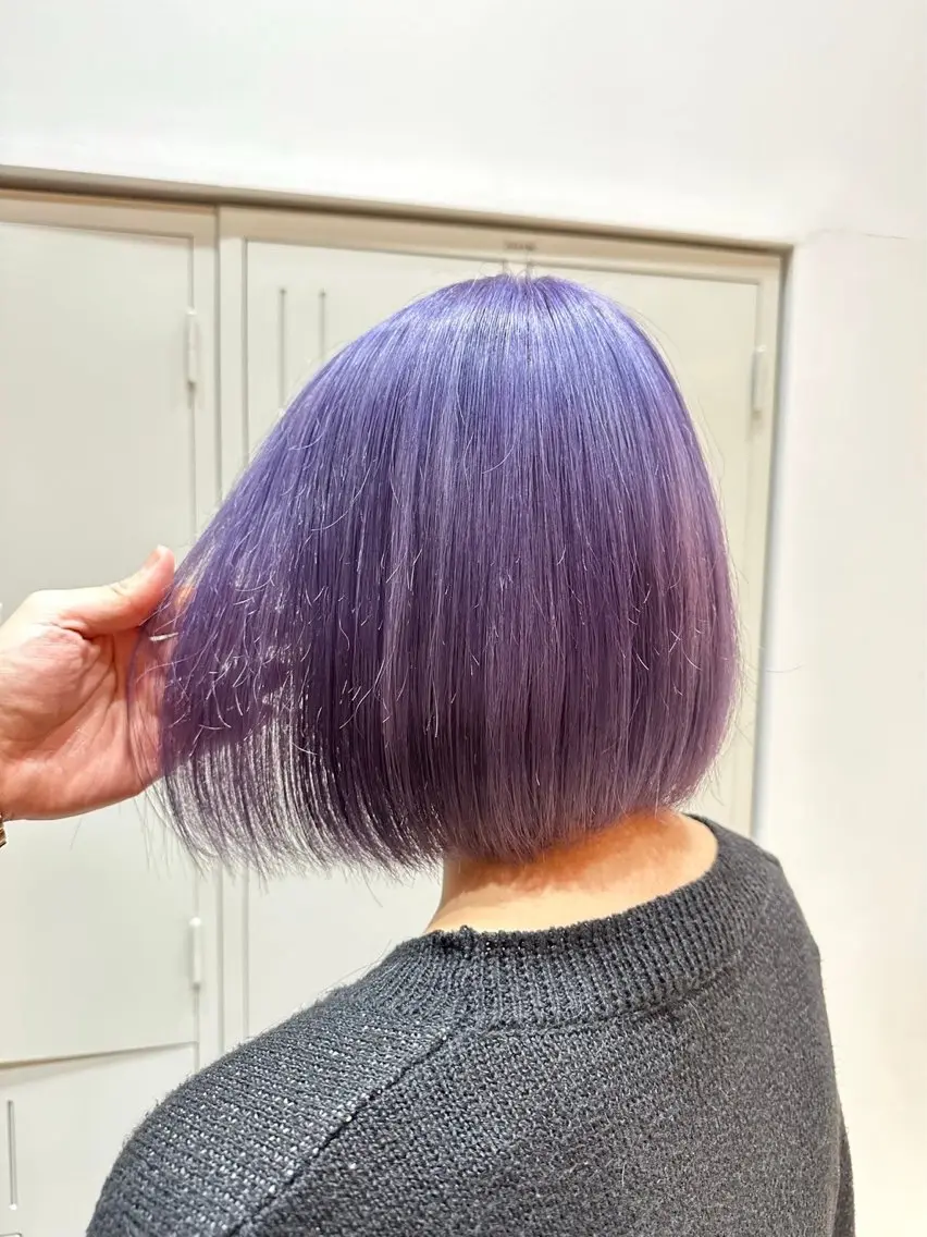 ミディアム ピンクブラウン パープルカラー エクステ 髪質改善 エクステ/髪質改善 🖤RYUSEI🖤のヘアスタイル