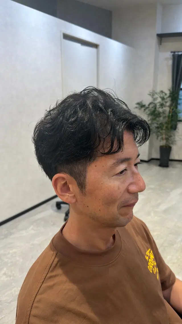 ミディアム パーマ メンズ パーマ 🇰🇷韓国風 メンズ/吉田大晴のヘアスタイル