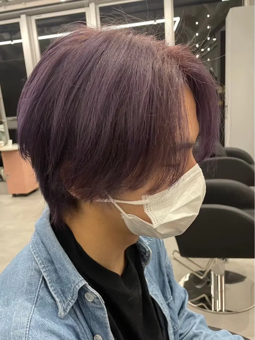 ショート カラー メンズ The Ect 江坂Kurumiのヘアスタイル