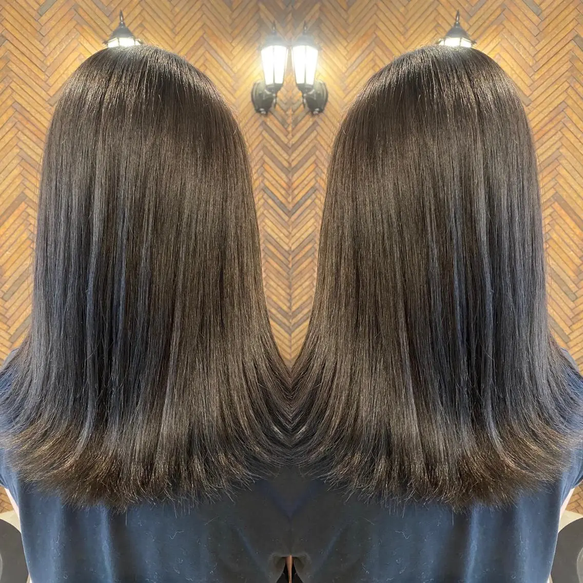 セミロング カラー tocca 💜石田愛結💜のヘアスタイル