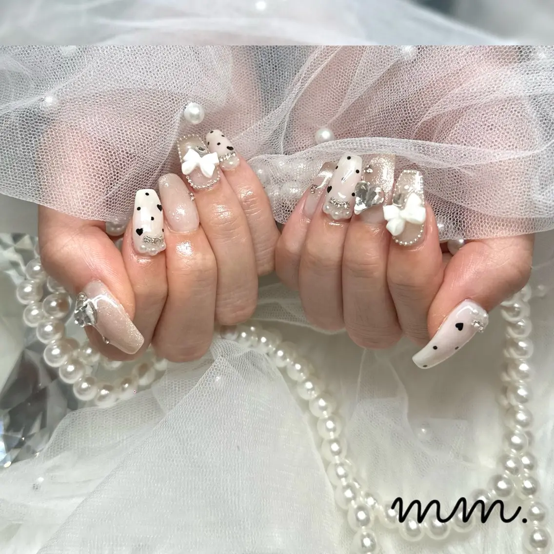 ネイル 🩷🩵mm.大宮 Riyo🧸🩵🩷のネイルデザイン