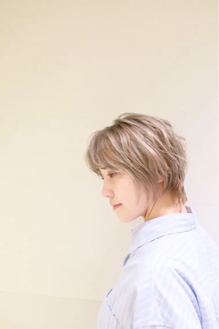 ショート カラー 骨格補正カット✂︎ 🌟菅野陽介🌟のヘアスタイル