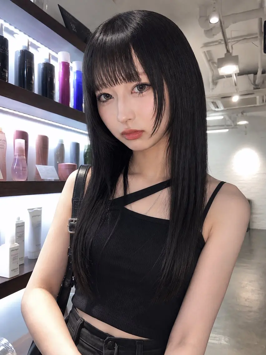 ロング 岩元 結実のヘアスタイル