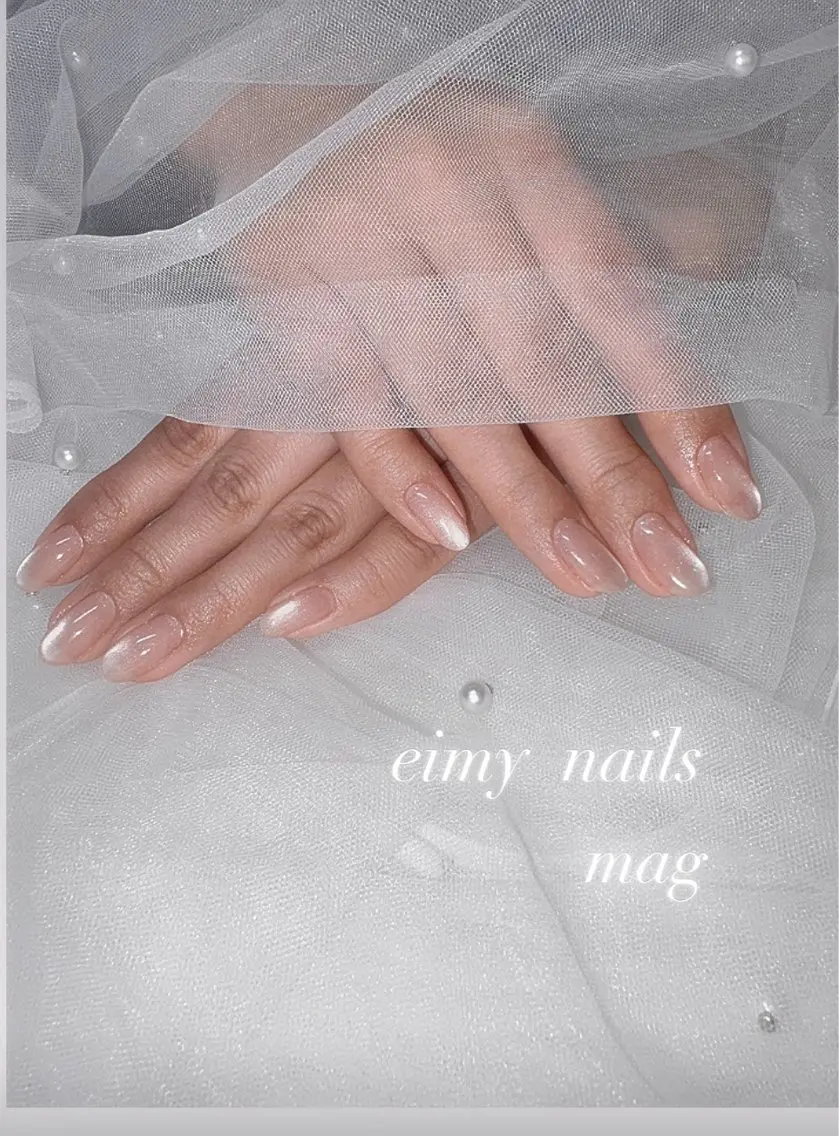 ネイル マグネットネイル マグネットワンカラー オフィスネイル ワンカラーネイル 春ネイル ハンドネイル eimy nails♡のネイルデザイン