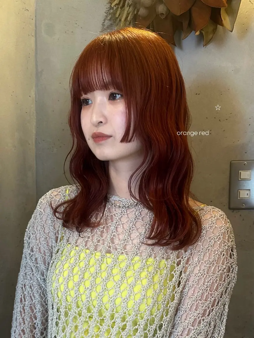 セミロング カラー カット ヘアカラー トリートメント 暖色カラー/レイヤー 🌙 オノユリカのヘアスタイル
