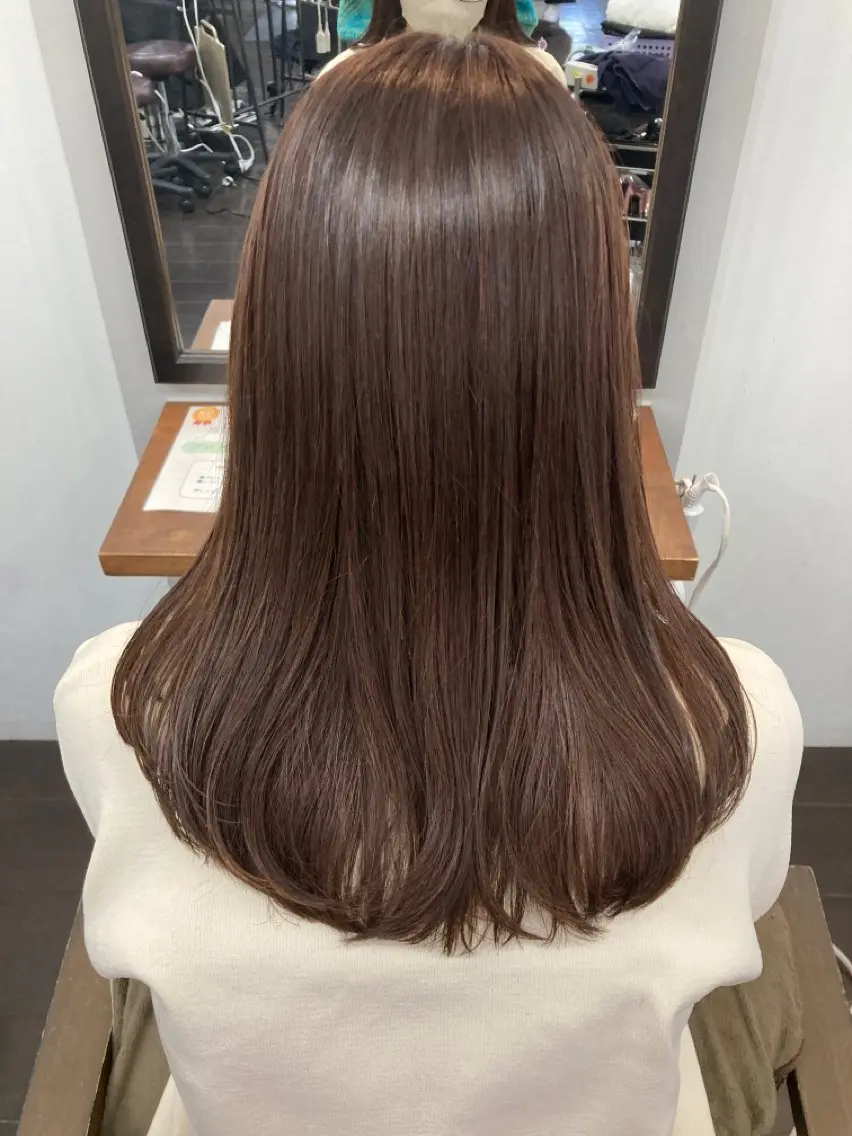 セミロング 🌸栄/髪質改善 透明感/ムラカミ🌸のヘアスタイル