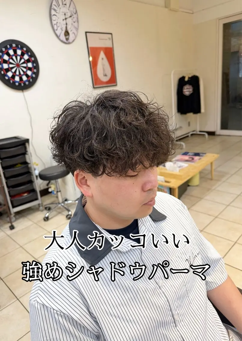 ショート パーマ スパイキーショート/ メンズパーマ/関内涼のヘアスタイル