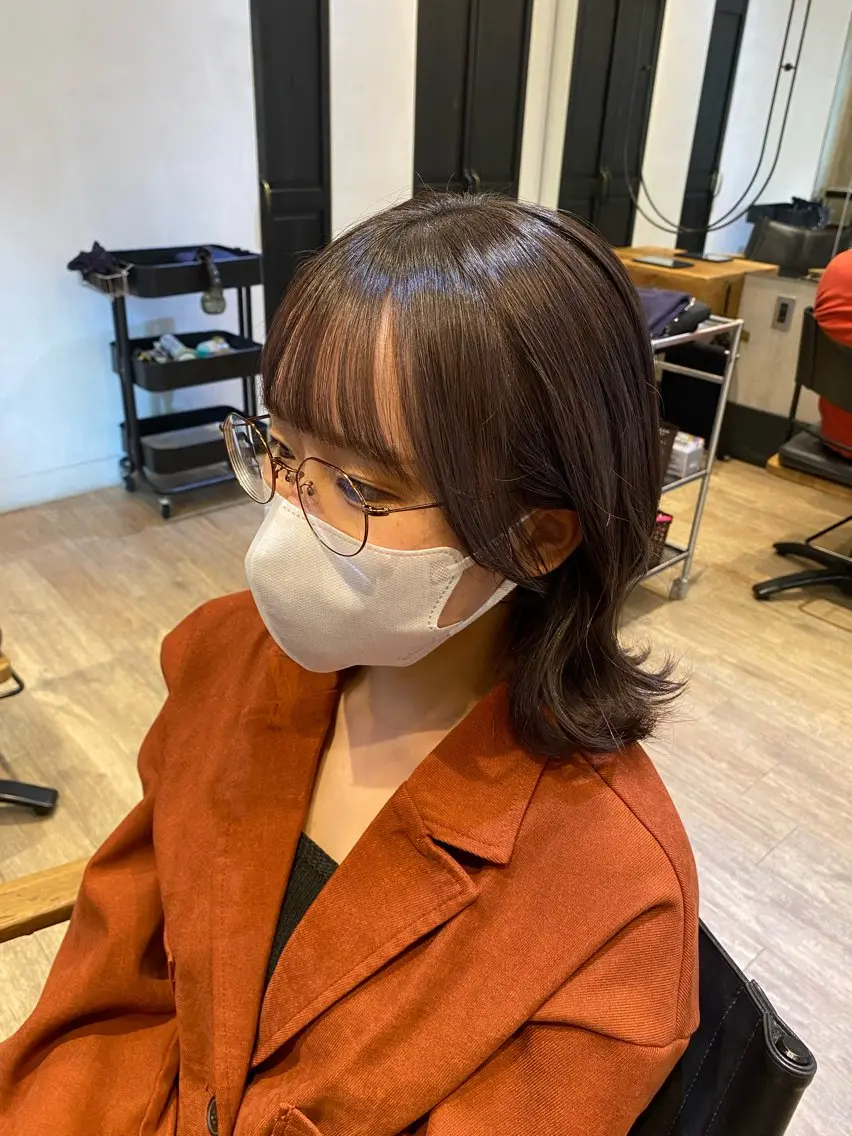 セミロング カット ヘアカラー トリートメント 新宿/顔周りカット +レイヤー＝しずく♩のヘアスタイル