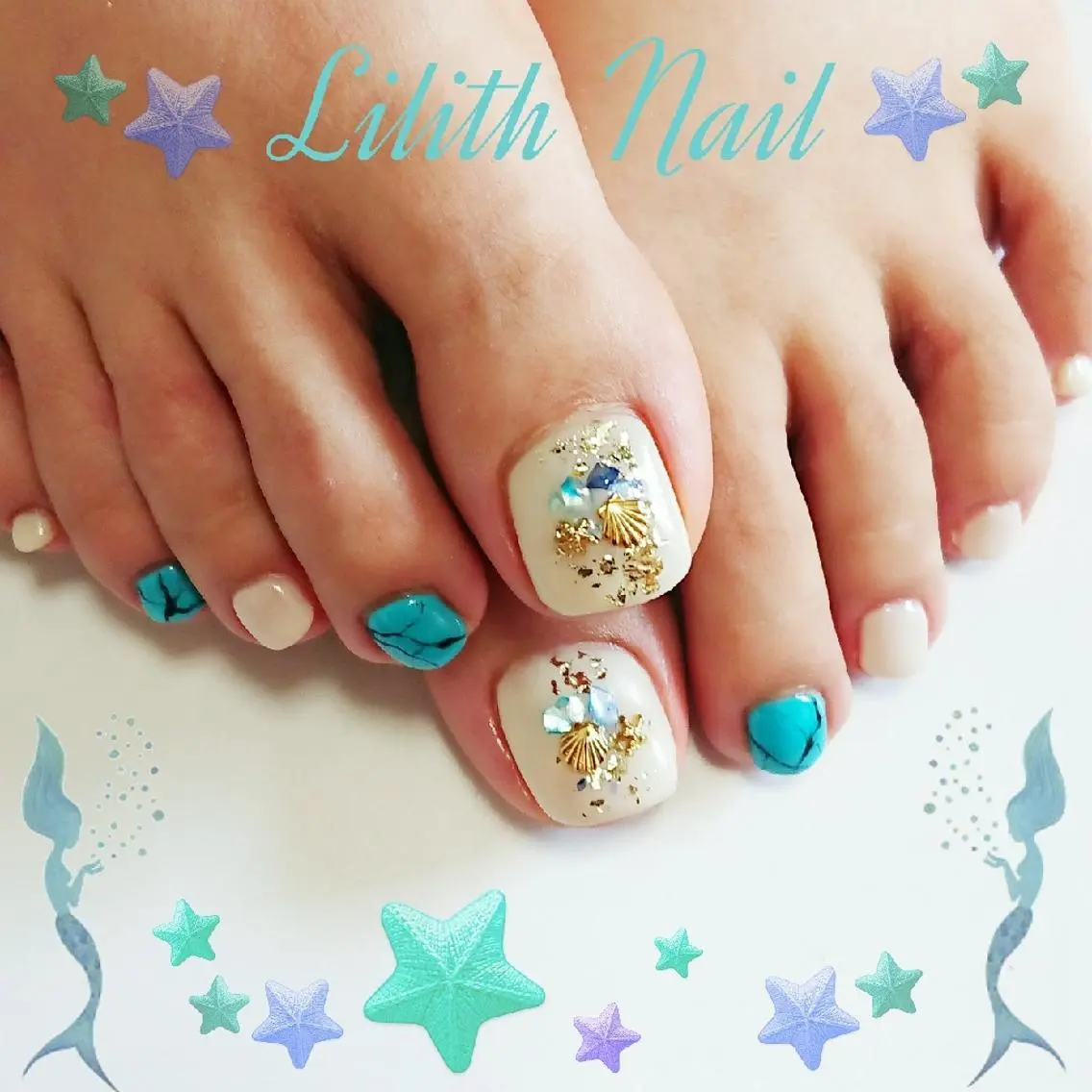 ネイル アートネイル フットネイル Lilith Nailのネイルデザイン