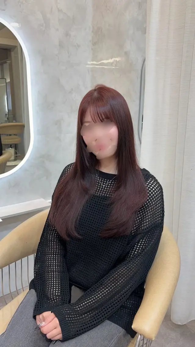 ロング カラー 畑中 夢のヘアスタイル