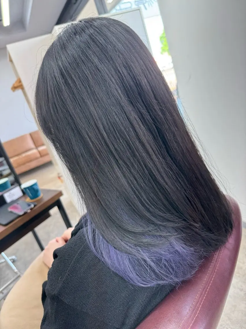 セミロング ヘアカラー 🌿佐山 絵梨佳🌿 Recharme新保のヘアスタイル