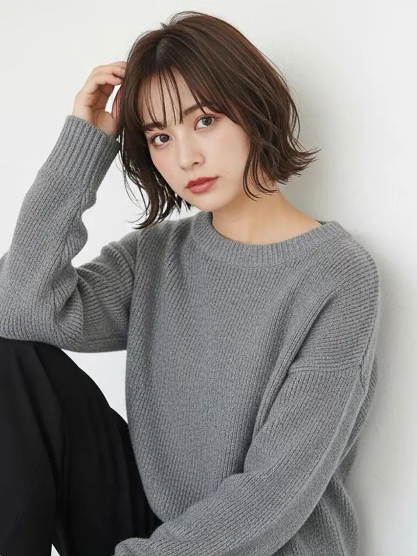 ミディアム カットモデル🌱/ momoのヘアスタイル