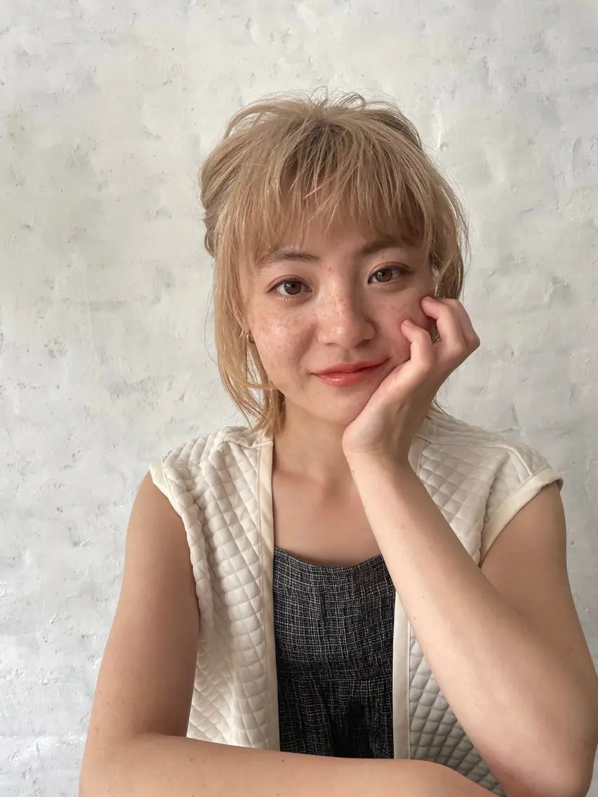 前髪カット✂️スタイリング込みの写真