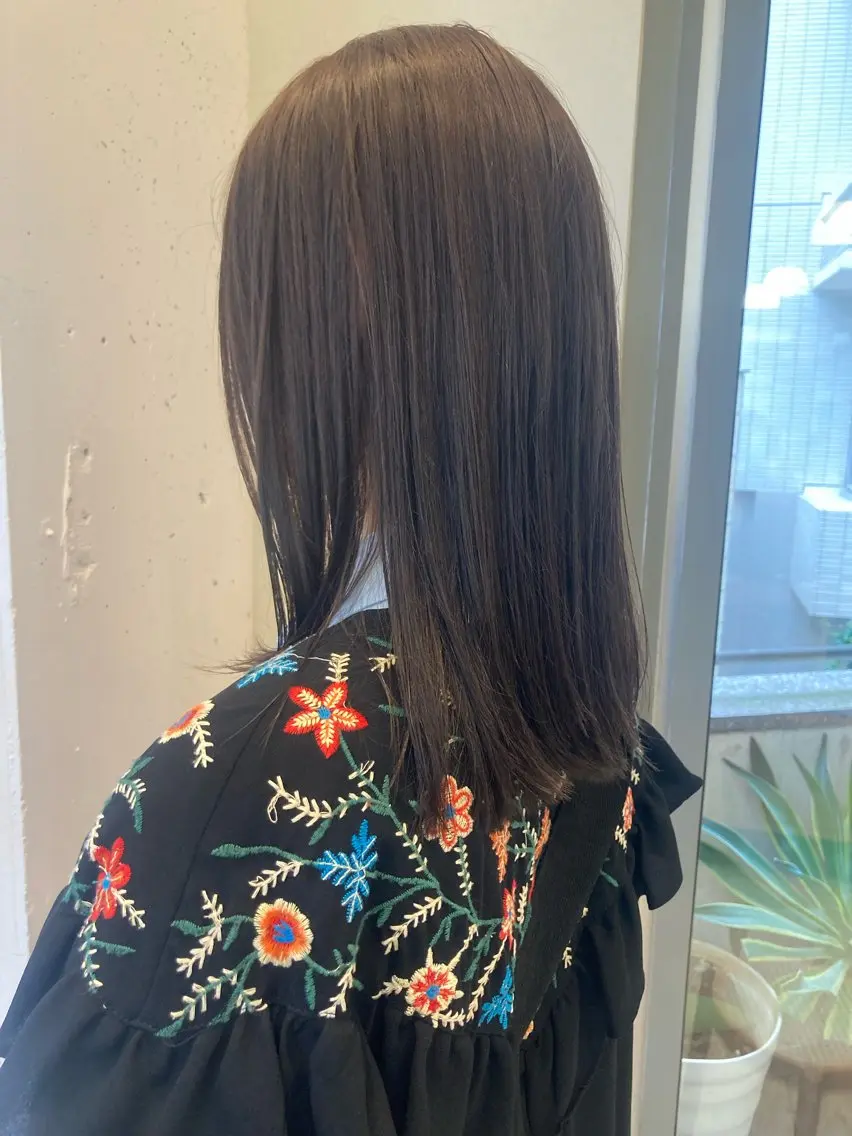 ミディアム ヘアカラー フローレン KANAKOのヘアスタイル