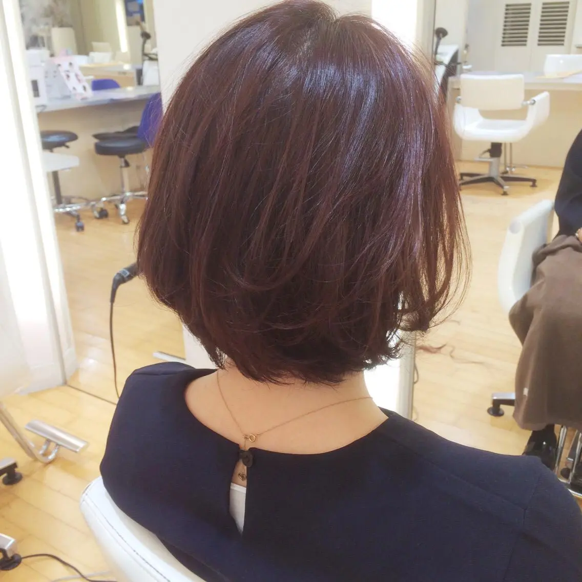 ショート カラー ピンクカラー ピンクパープル パープルカラー タジマ ヤスヒサのヘアスタイル