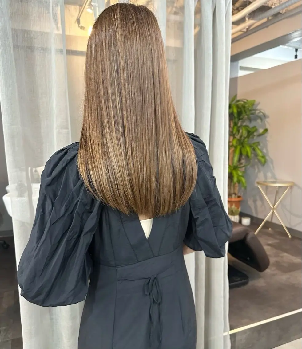 【1番人気⭐️】カット＋髪質改善カラー🩷＋トリートメントの写真