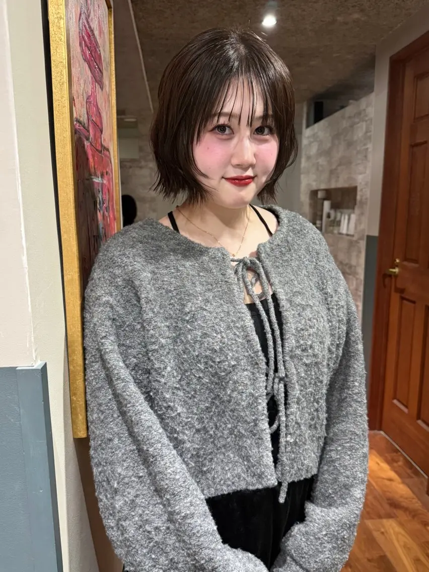 ショート カラー 似合わせカット カット ヘアカラー トリートメント mai / linoah˚✧のヘアスタイル