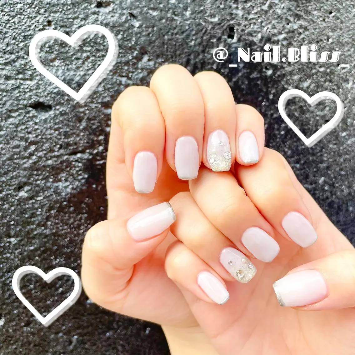 ネイル フレンチネイル ハンドネイル NAIL BLISSのネイルデザイン