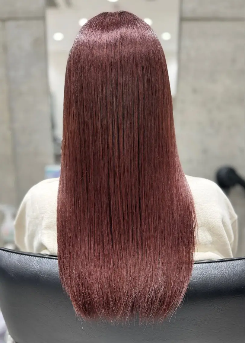 ロング カラー ヘアカラー ドライ カット✂️髪質改善のヘアスタイル