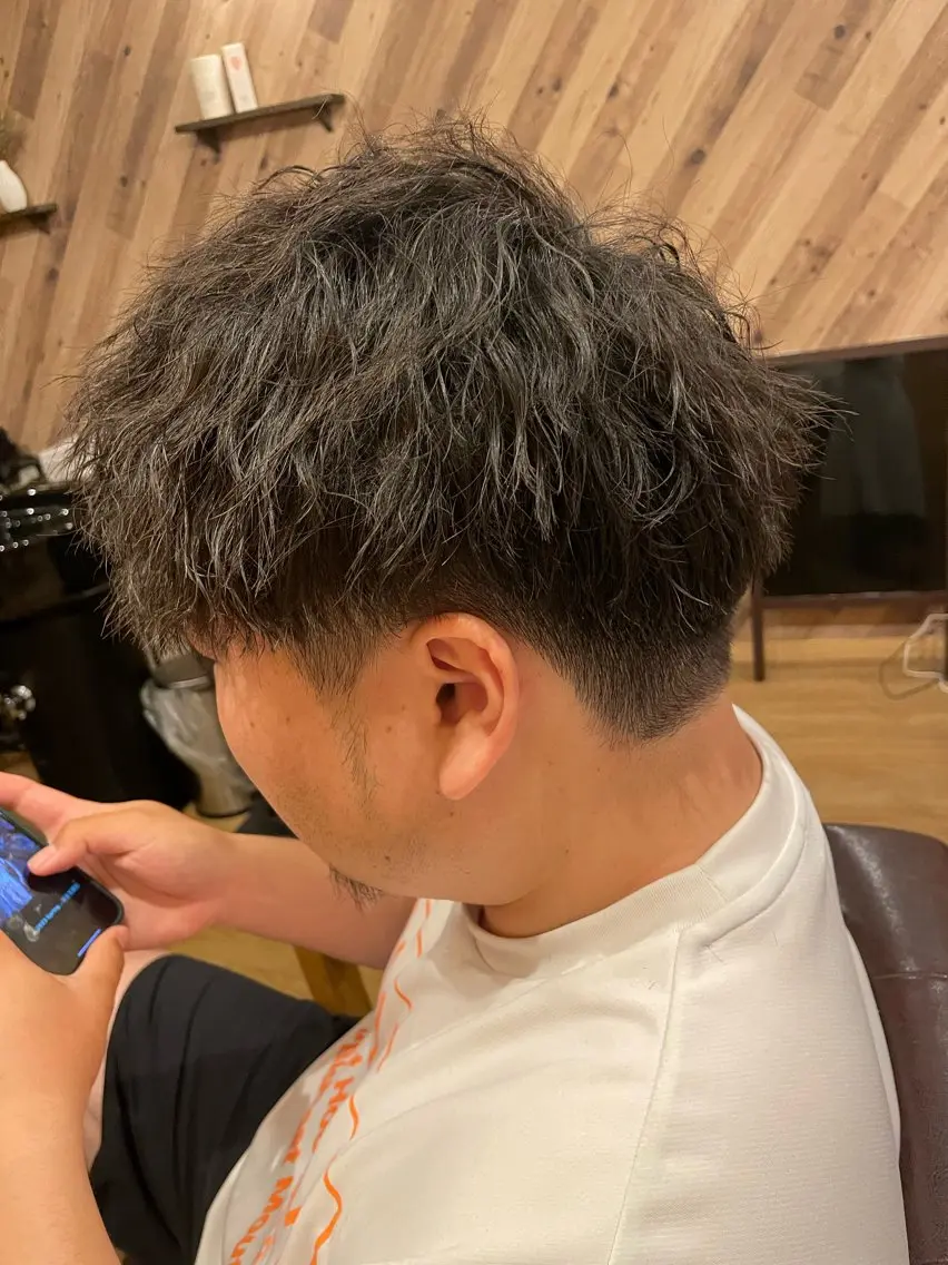 パーマ メンズ JowA✂︎ 目片夏実のヘアスタイル