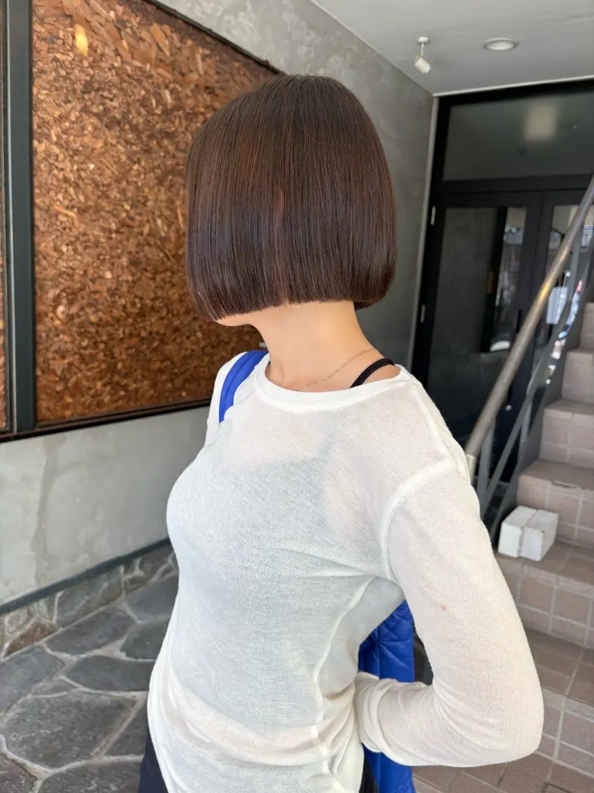 ショート カラー 透明感カラー ボブ SHICUNE /ミホのヘアスタイル