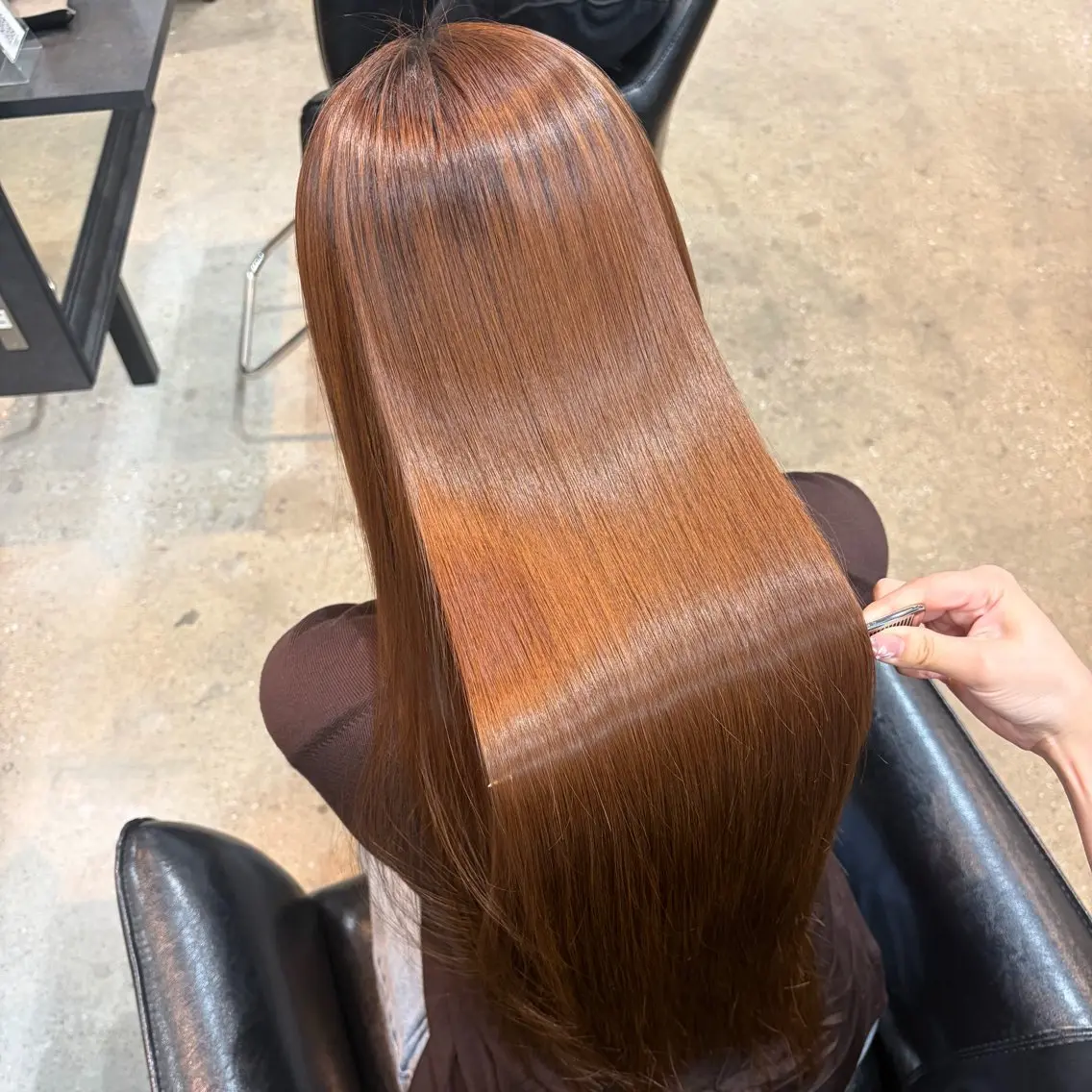 ロング 縮毛矯正 艶髪カラー・縮毛矯正 ・レイヤーAsunaのヘアスタイル