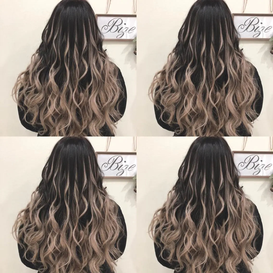 ロング カラー シールエクステ バレイヤージュ エクステ レイヤーカット 🌷MAYU 🌷のヘアスタイル